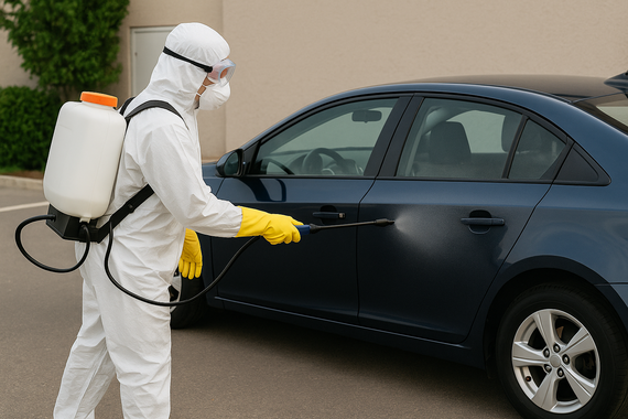 Дезинфекция авто снаружи