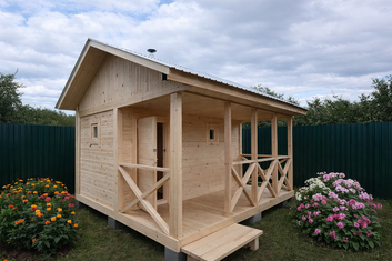 Строительство бани под ключ 3х4 м. в Нижнем Новгороде