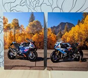 Картина на металле, мотоциклы