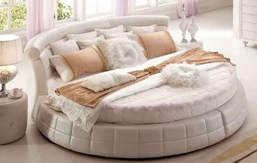 Купить круглую кровать на заказ Милан 62