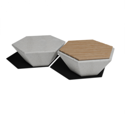  Коллекция MOSA лавочки и скамейки из архитектурного бетона