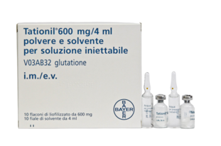 Схемы применения Татионила: курс детокса (600 мг 2 раза в неделю), курс для кожи 