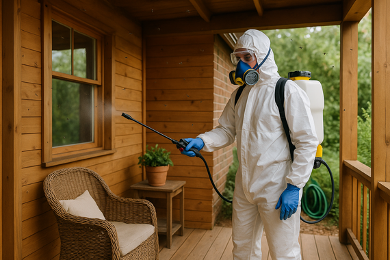 Дезинсекция веранды частного дома