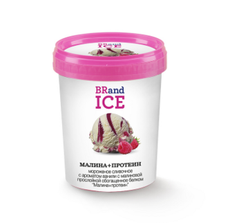 Мороженое сливочное Baskin Robbins Пинта Малина+протеин, ведёрко 300 гр. ООО Гермиона