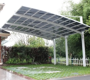 Проектирование, производство, монтаж консольного навеса в Уфе от компании "АктивСтрой"