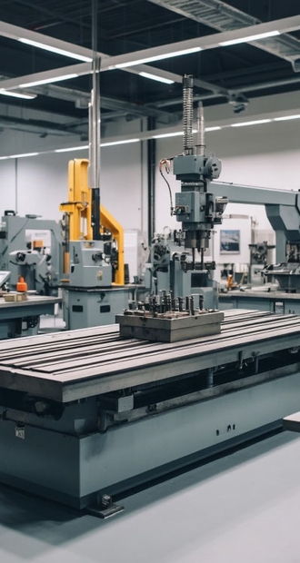 Помещение с оборудованием для работы с металлом