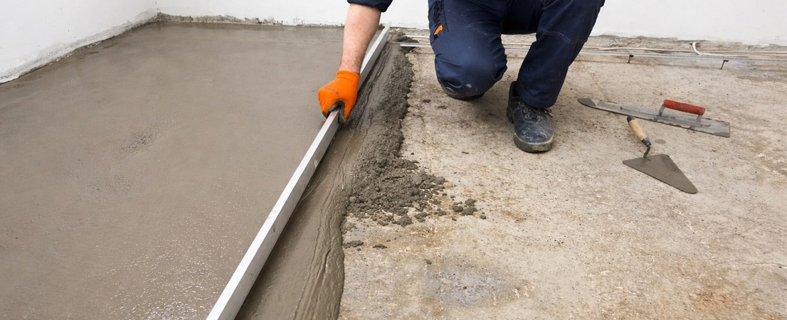 частые ошибки при заливке пола