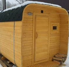 Миниатюрная баня Квадро 2 м