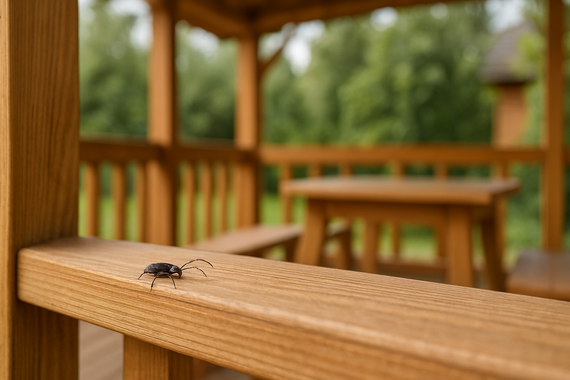 Жук на веранде