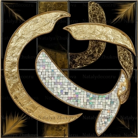 Картина из коллекции Натальи Жуковой " Black Gold Pearl "