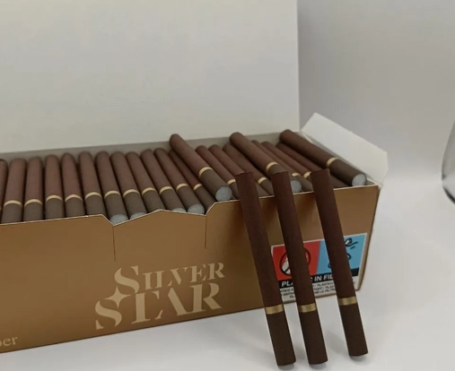 Изображение коричневых гильз с золотистой полоской (фирма Silver Star Copper)
