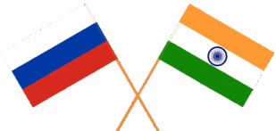 Россия и Индия Флаги
