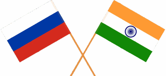 Россия и Индия Флаги