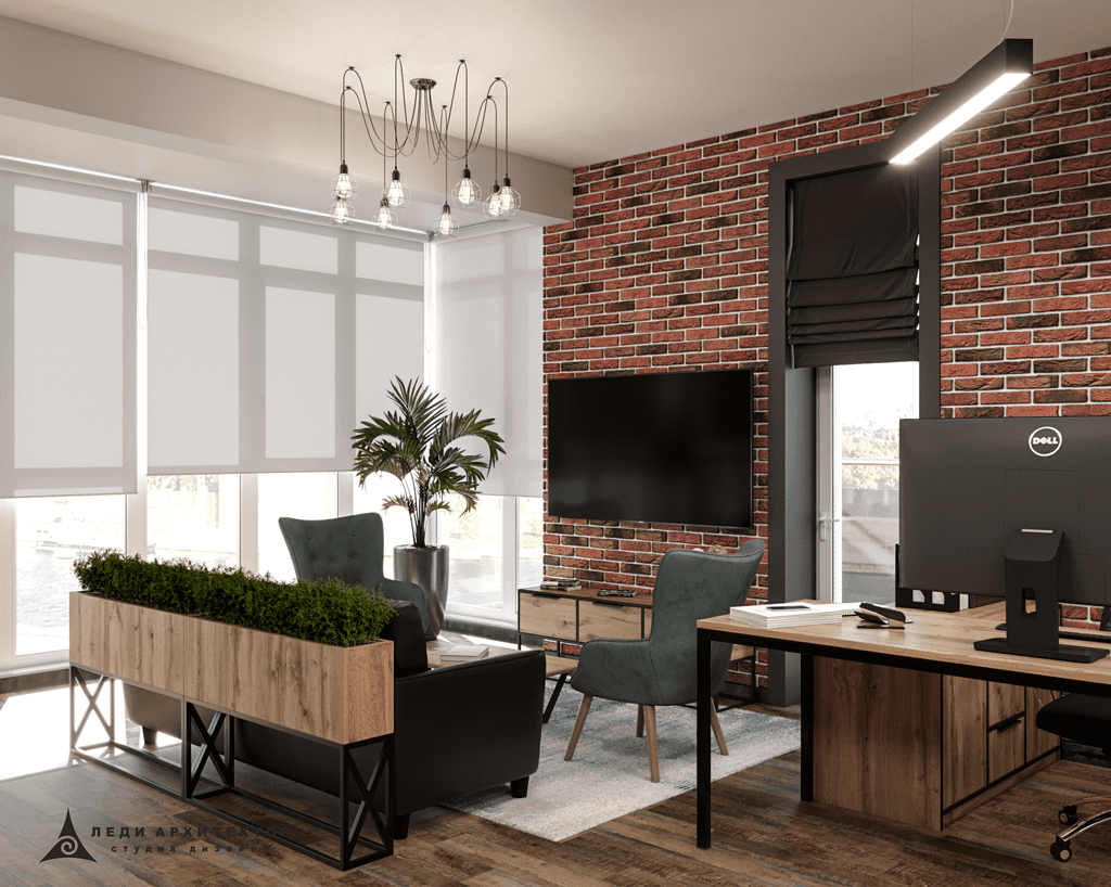 Дизайн интерьера офиса строительной компании