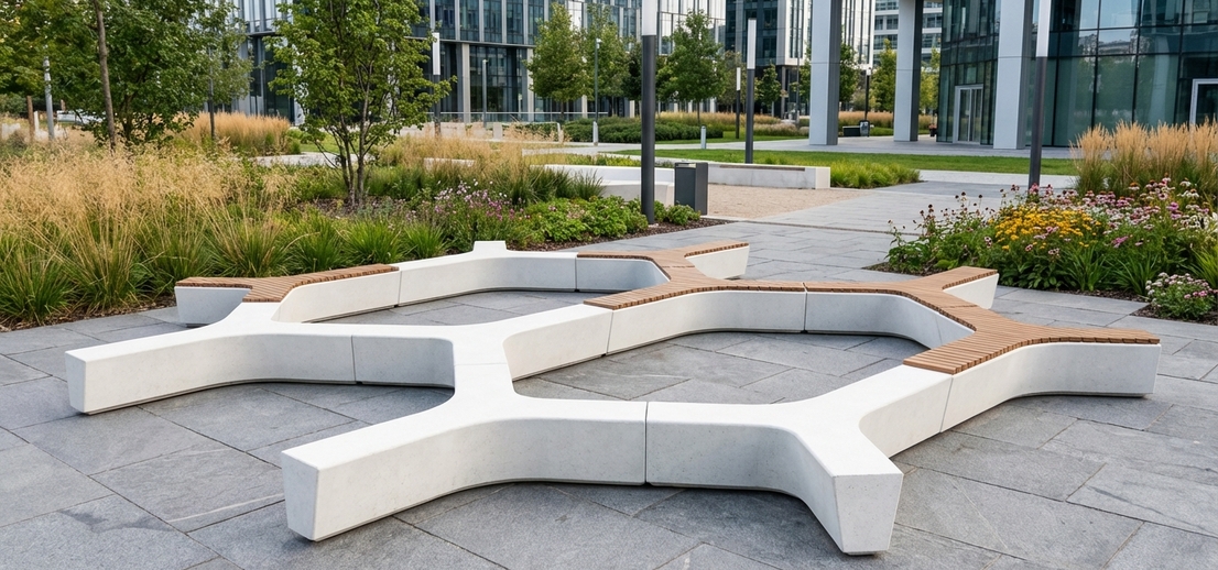 Уличная мебель STAR из бетона