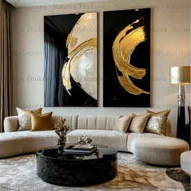Картина из коллекции Натальи Жуковой " Black Gold Pearl "