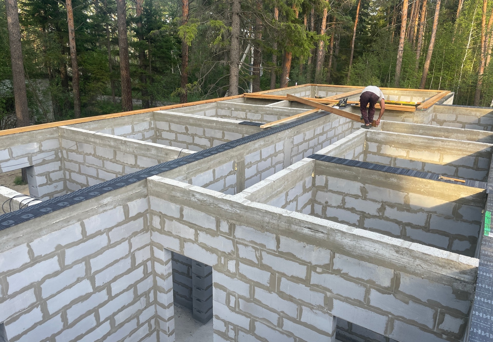 Готовый дом из газобетона