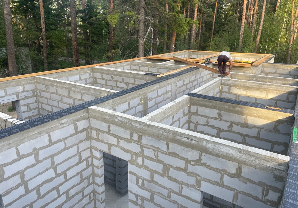 Готовый дом из газобетона