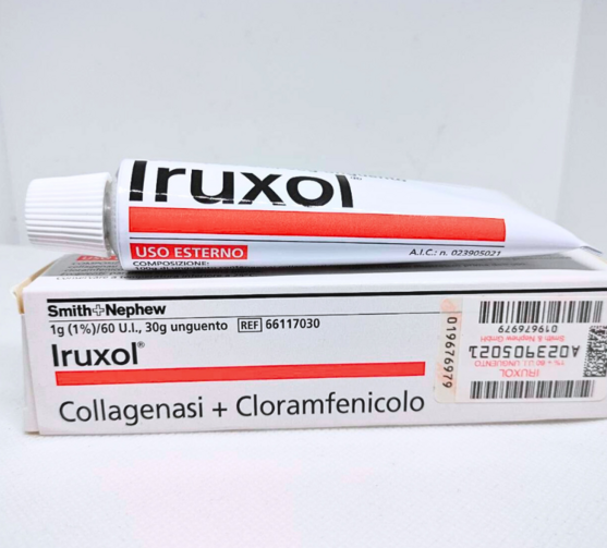 Лечение отморожений мазью Ируксол (мягкое ферментное очищение)