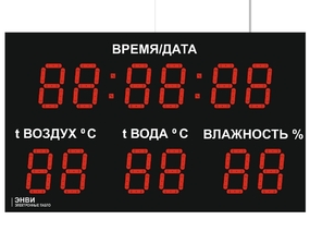 Светодиодное табло для хоккея 135х85_15х4_10х25S128х16