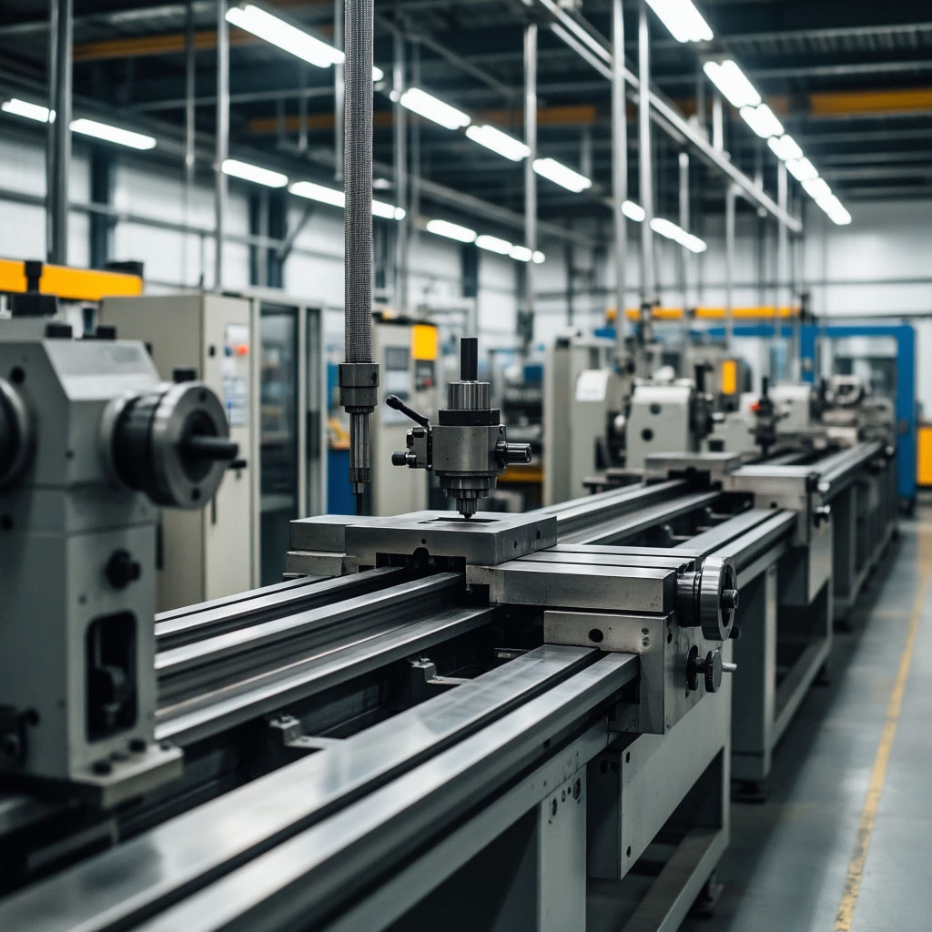 Выключенный станок в цеху