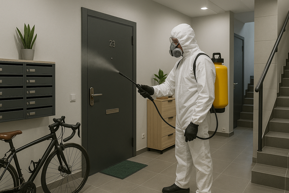 Обеззараживание подъезда
