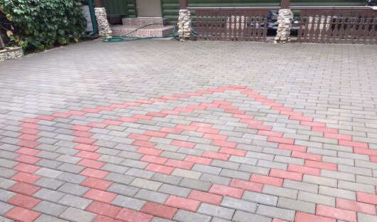 Укладка плитки тротуарной. Работа 4
