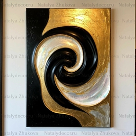 Картина из коллекции Натальи Жуковой " Black Gold Pearl "