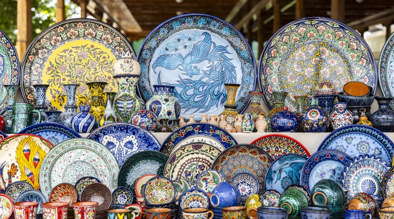 Восточный рынок Сиабский базар в Самарканде