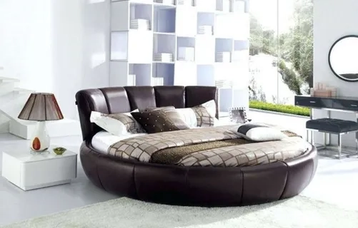 Купить круглую кровать на заказ Милан 60