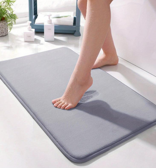 Нескользящий коврик в ванную с фото в подарок на 90 лет