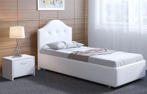 Купить односпальную кровать на заказ Милан 35