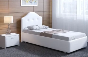 Купить односпальную кровать на заказ Милан 35