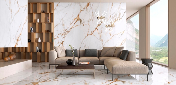 мрамор calacatta gold