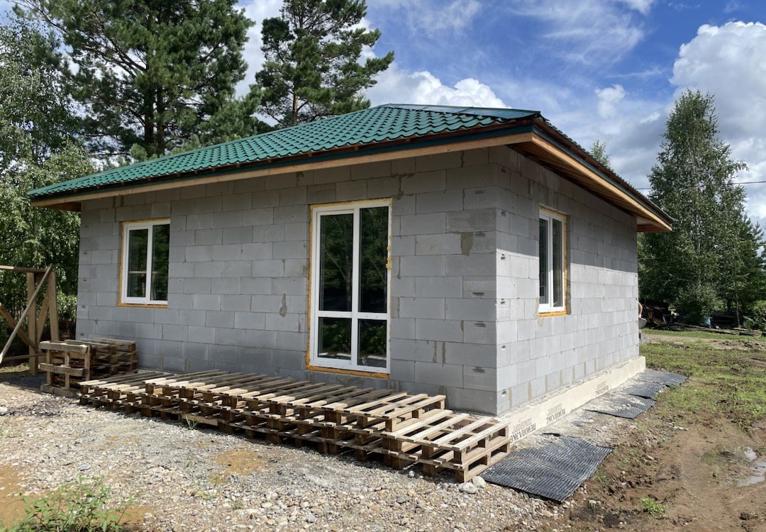 Готовый дом из газобетона