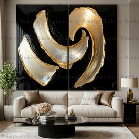 Картина из коллекции Натальи Жуковой " Black Gold Pearl "