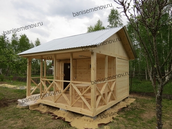 Строительство бань с беседкой под ключ