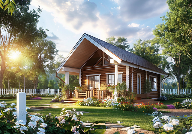 Готовый каркасно-щитовой дом с мансардным этажом и отделкой в Волжском