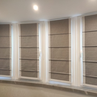 Римские шторы на окна пластиковые на створки