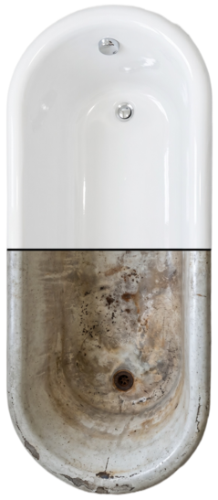 Восстановление чугунных ванн