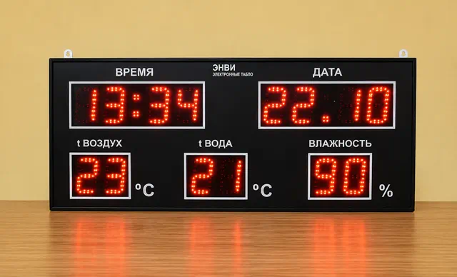 Светодиодное уличное метеотабло для улицы