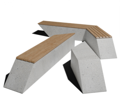 Лавочки Коллекция ZIG из архитектурного бетона