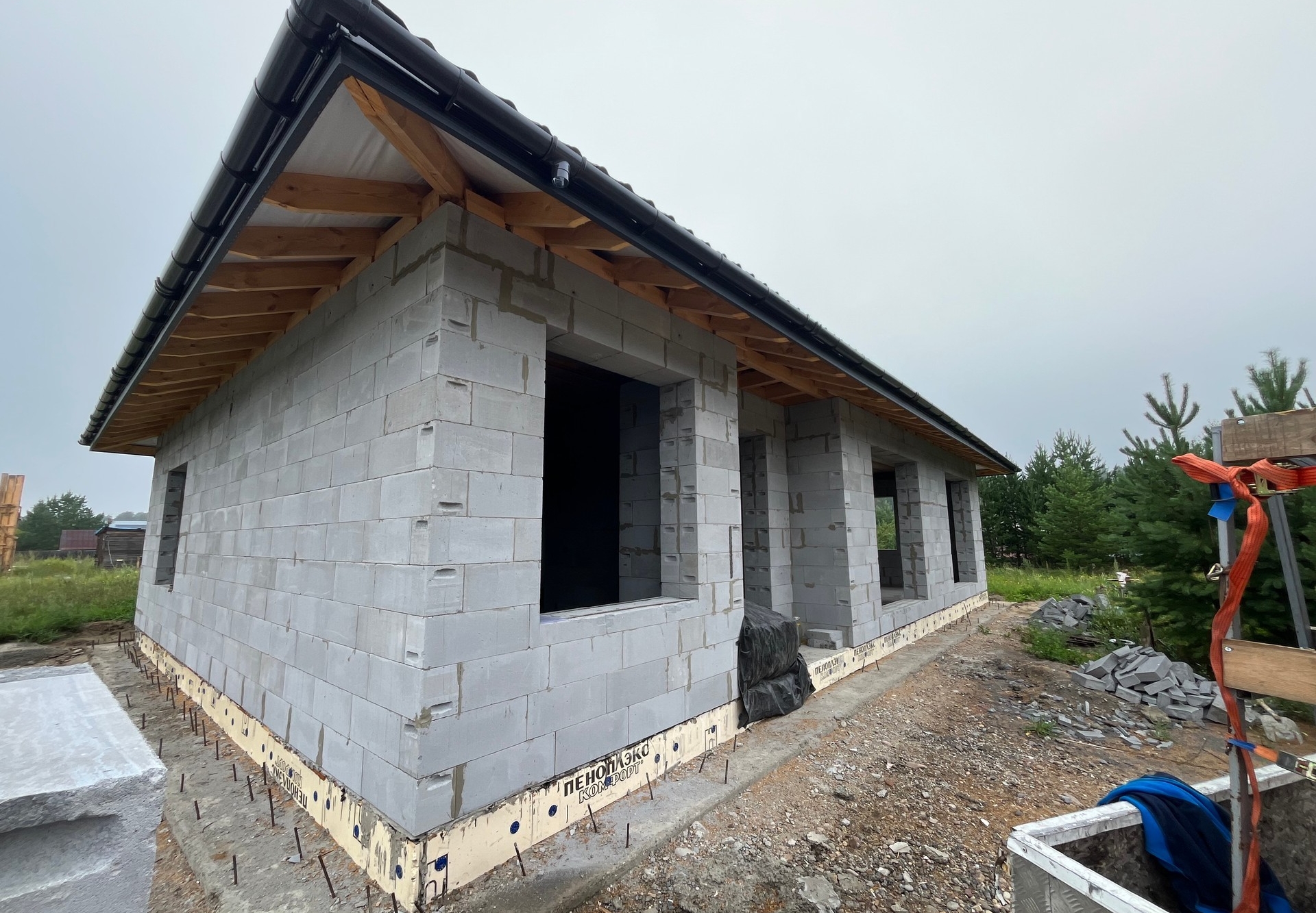 Готовый дом из газобетона