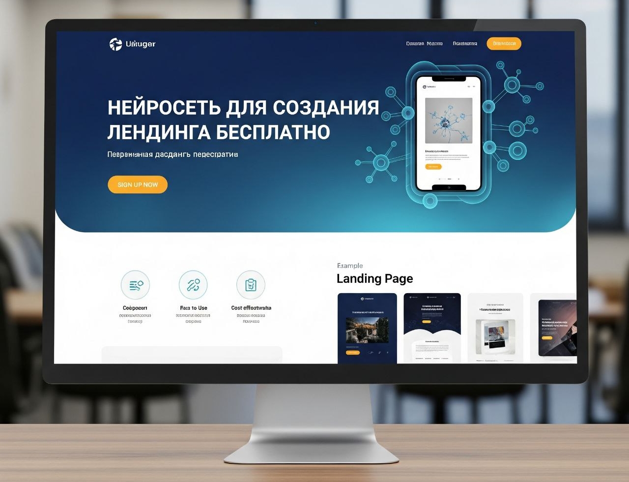 нейросеть для создания лендинга бесплатно