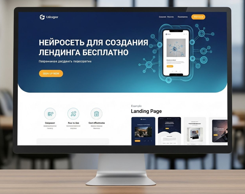 нейросеть для создания лендинга бесплатно