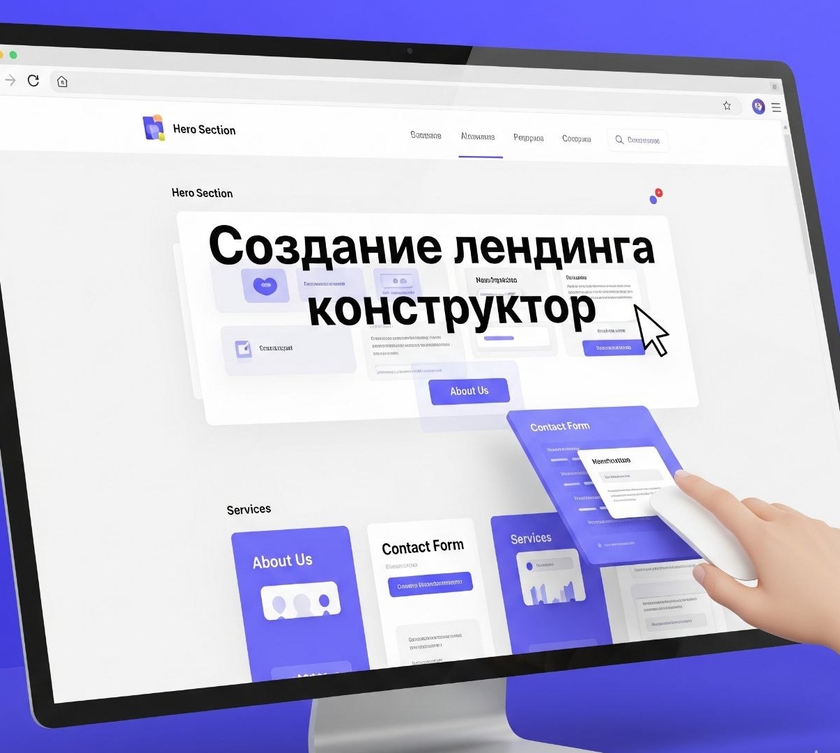 создание лендинга конструктор