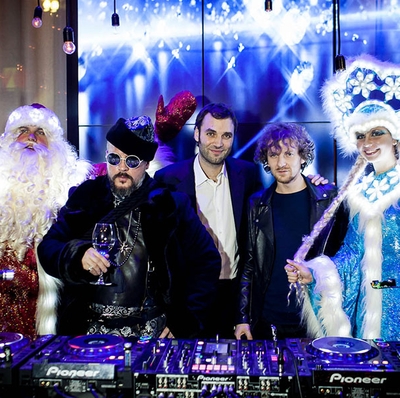 Светодиодные Дед Мороз, Снегурочка и DJ List
