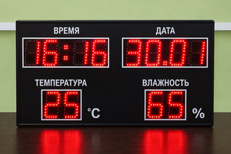 Светодиодное метеотабло для бассейна 