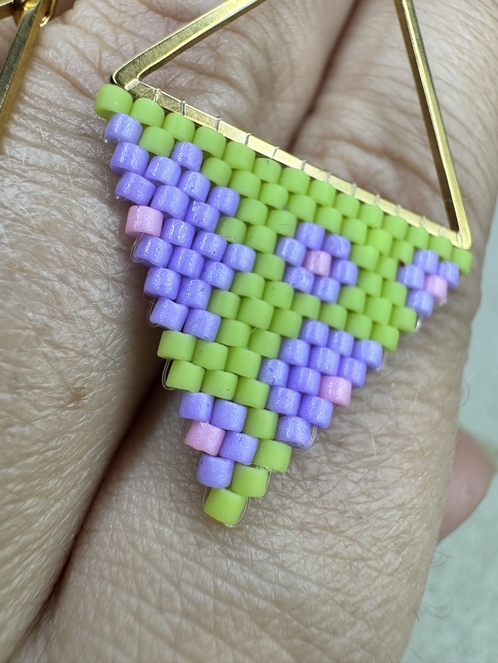 Комплект украшений из бисера: колье, браслет и серьги ручной работы