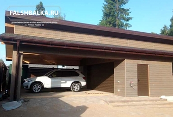 Монтаж крашеного планкена на фасад и забор